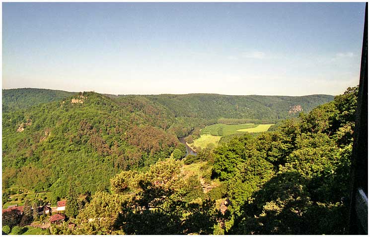 Panoramatický výhled na kaňon řeky Dyje v národním parku Podyjí