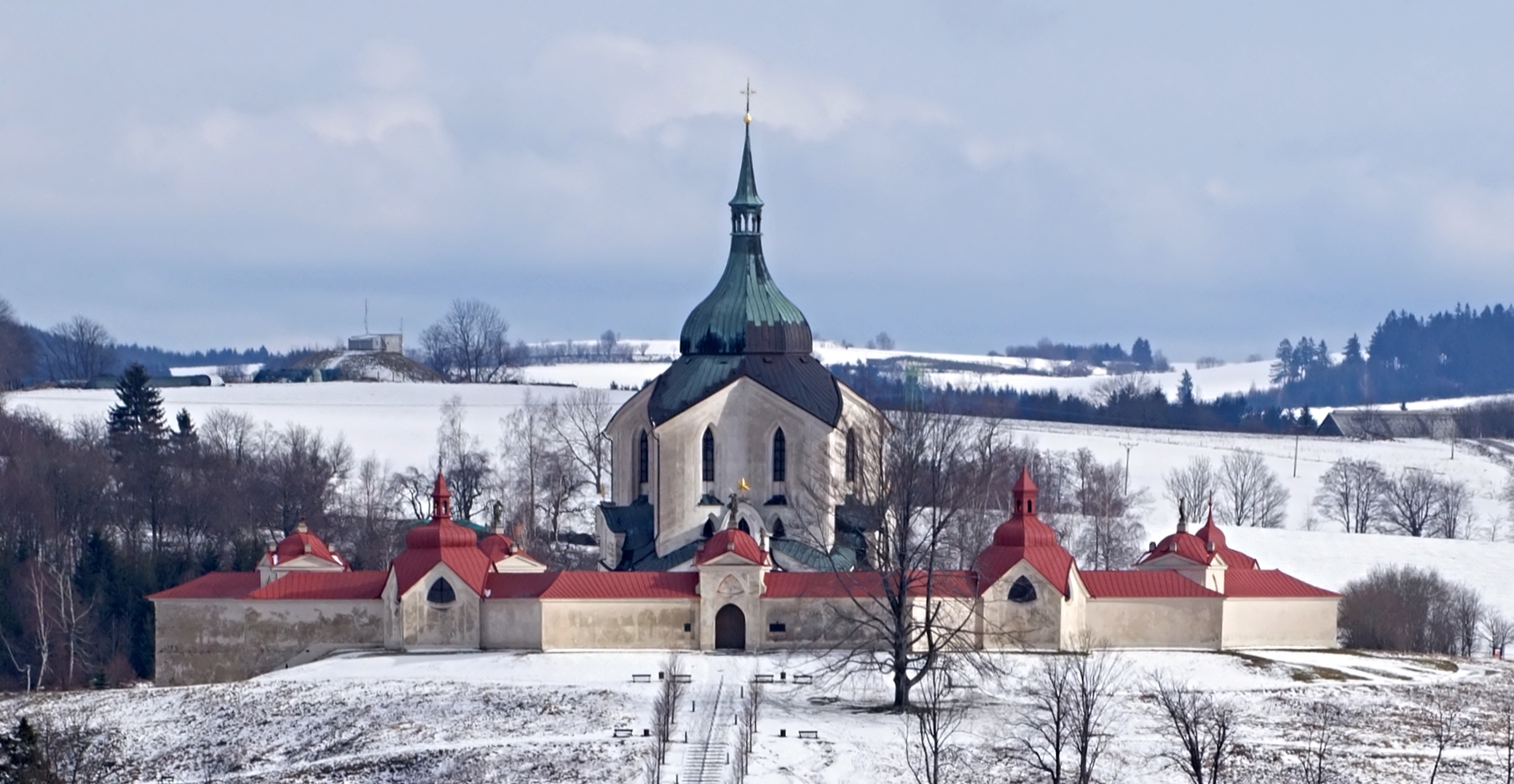 Barokní kostel na Zelené hoře