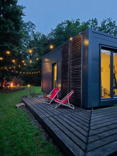 Glamping pod zámkem